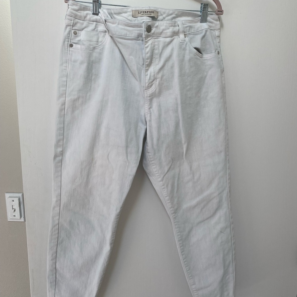 Liverpool Women's High-Rise skinny leg White Jeans